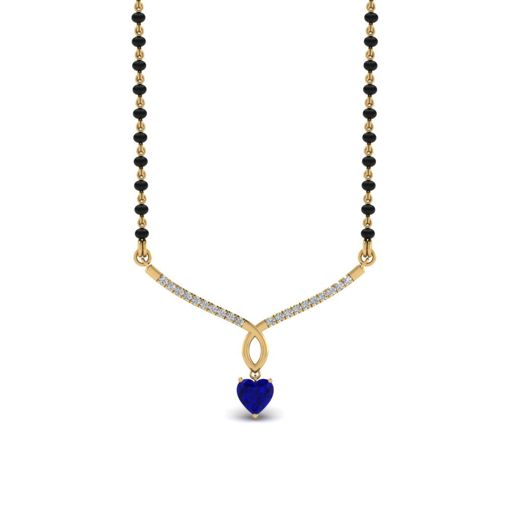 Heart-Sapphire-Drop-Mangalsutra