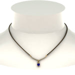 Load image into Gallery viewer, Heart-Sapphire-Drop-Mangalsutra

