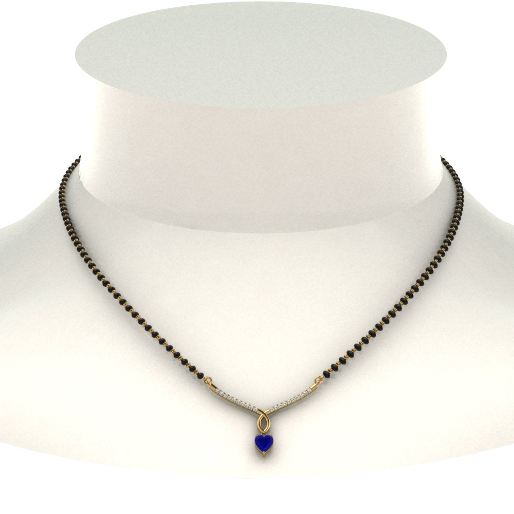 Heart-Sapphire-Drop-Mangalsutra