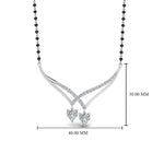 Load image into Gallery viewer, Heart-Diamond-Drop-Necklace-Mangalsutra