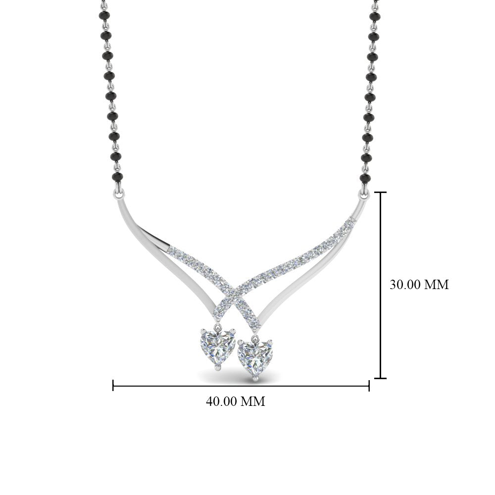 Heart-Diamond-Drop-Necklace-Mangalsutra