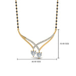 Load image into Gallery viewer, Heart-Diamond-Drop-Necklace-Mangalsutra
