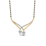 Load image into Gallery viewer, Heart-Diamond-Drop-Necklace-Mangalsutra
