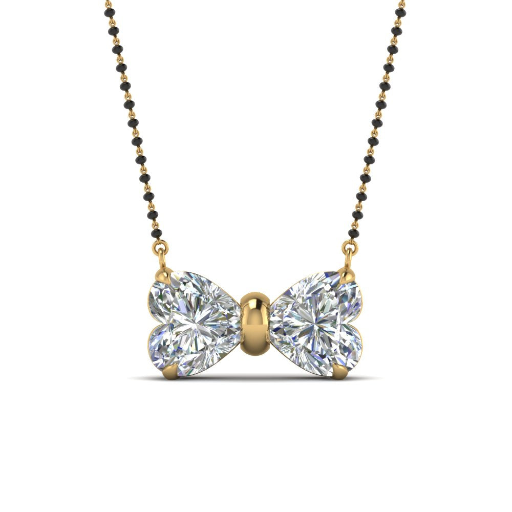 Heart Diamond Mangalsutra For Women
