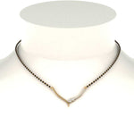 Load image into Gallery viewer, Heart-Diamond-Simple-Mangalsutra-Design
