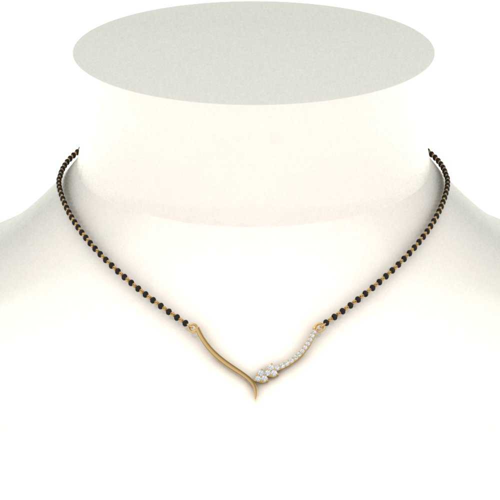 Heart-Diamond-Simple-Mangalsutra-Design
