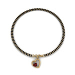 Load image into Gallery viewer, Heart Drop Ruby Mangalsutra Bracelet