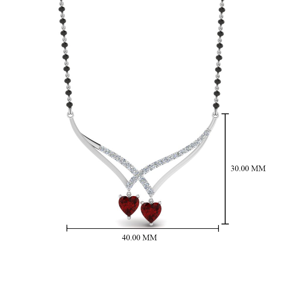 Heart-Ruby-V-Shaped-Diamond-Mangalsutra