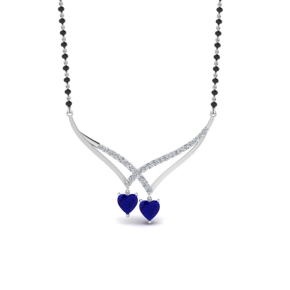 Heart-Sapphire-V-Shaped-Diamond-Mangalsutra