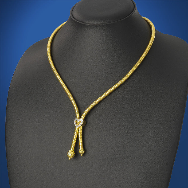 Heavy Lariat Gold Necklace Chain