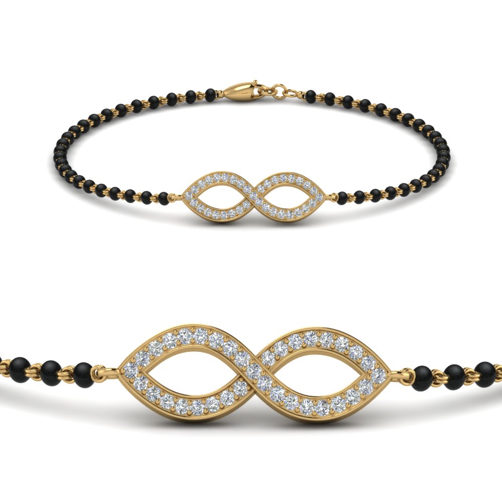 30+ Latest Mangalsutra Bracelet Designs Online - Candere by Kalyan Jewellers
