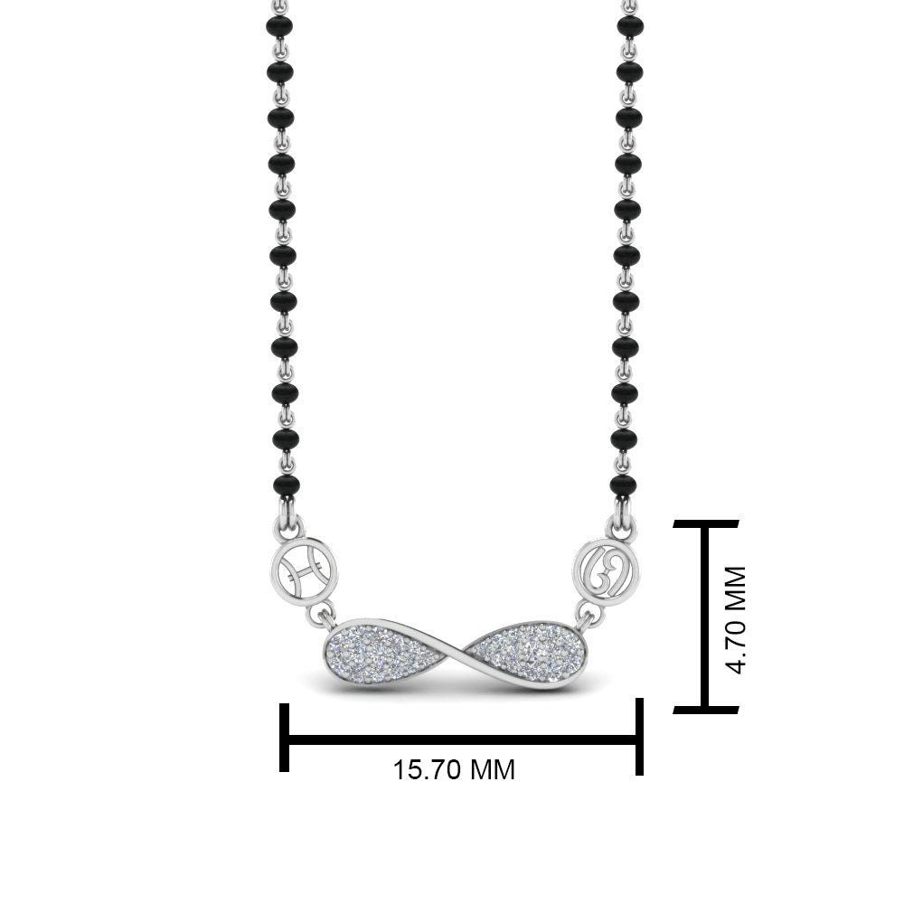 Infinity Diamond Mangalsutra Sun Sign