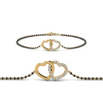 Load image into Gallery viewer, Interlocked Heart Bracelet Mangalsutra
