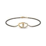 Load image into Gallery viewer, Interlocked Heart Bracelet Mangalsutra
