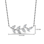 Load image into Gallery viewer, Leaf-Design-Diamond-Mangalsutra
