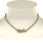 Load image into Gallery viewer, Leaf-Design-Diamond-Mangalsutra