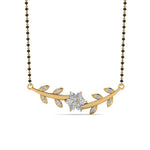 Load image into Gallery viewer, Leaves-Design-Diamond-Mangalsutra
