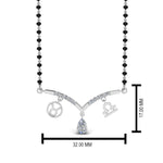 Load image into Gallery viewer, Mangalsutra-Diamond-Pendant-Zodiac-Sign