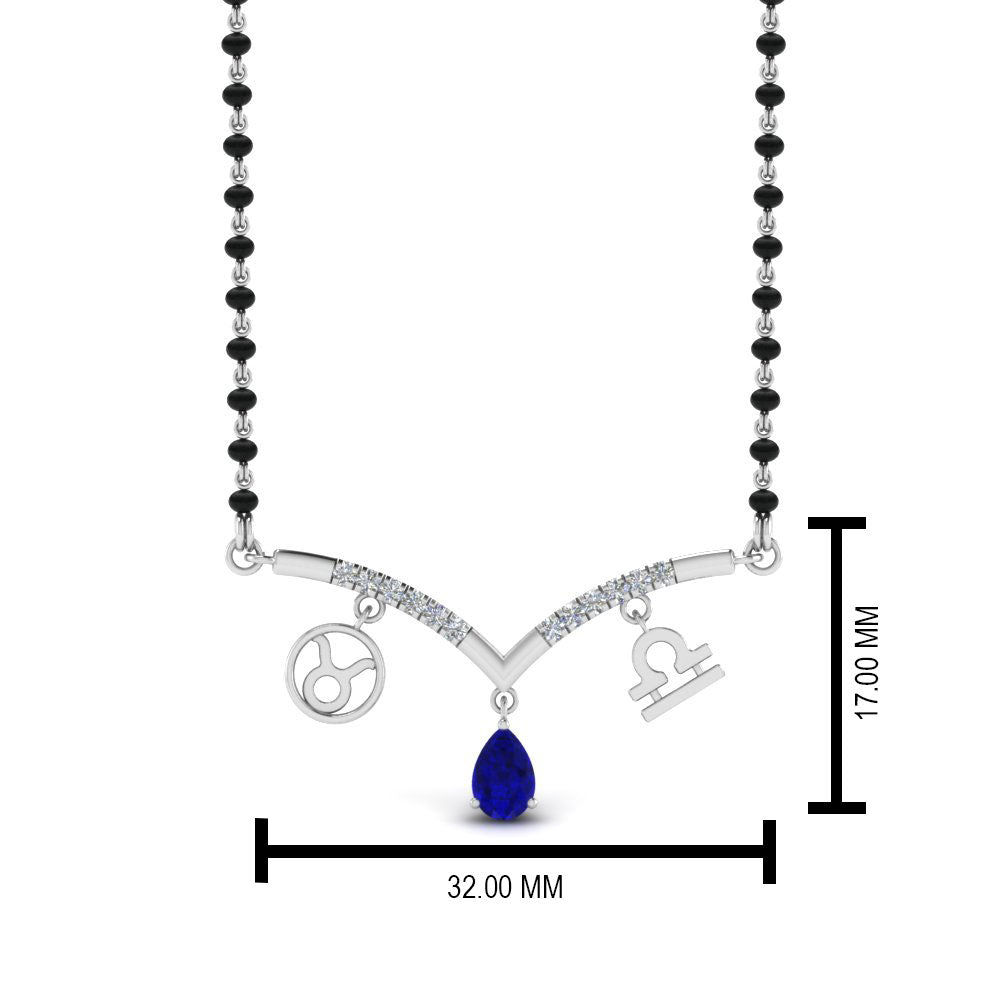 Mangalsutra-Sapphire-Pendant-Zodiac-Sign