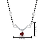 Load image into Gallery viewer, Mangalsutra-Sun-Sign-Ruby-With-Beads
