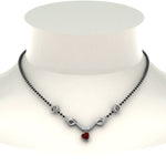 Load image into Gallery viewer, Mangalsutra-Sun-Sign-Ruby-With-Beads
