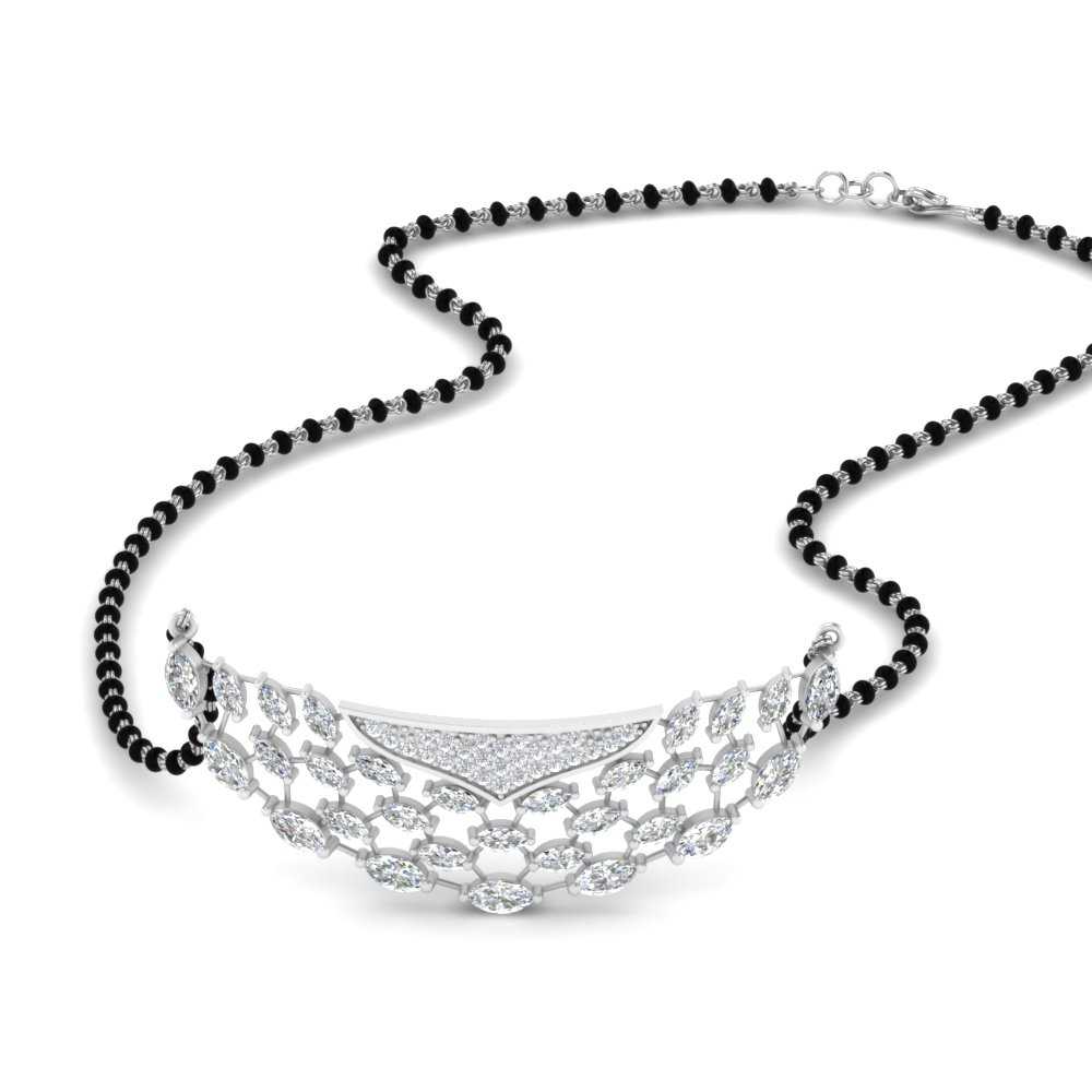 Marquise-Smile-Diamond-Mangalsutra