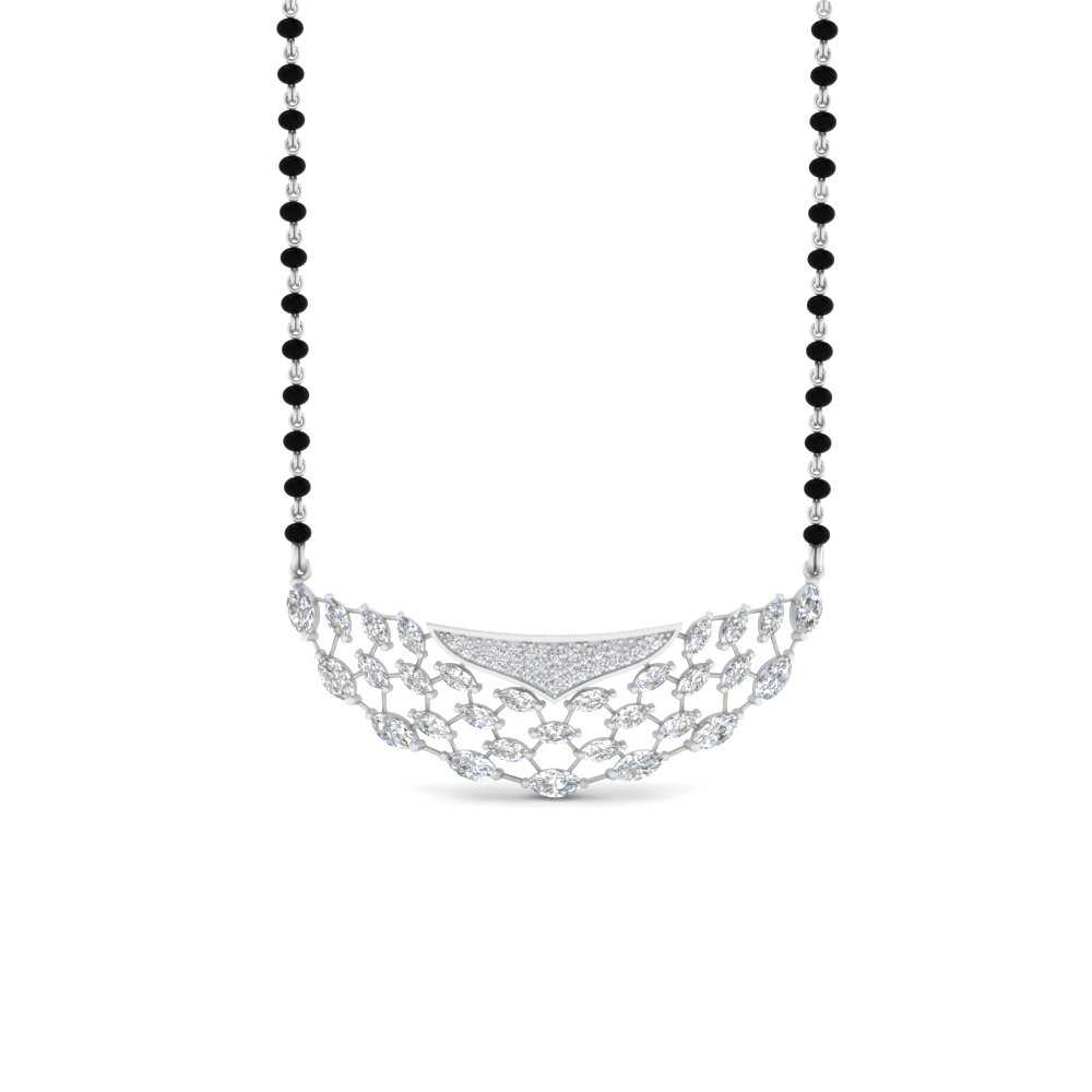 Marquise-Smile-Diamond-Mangalsutra