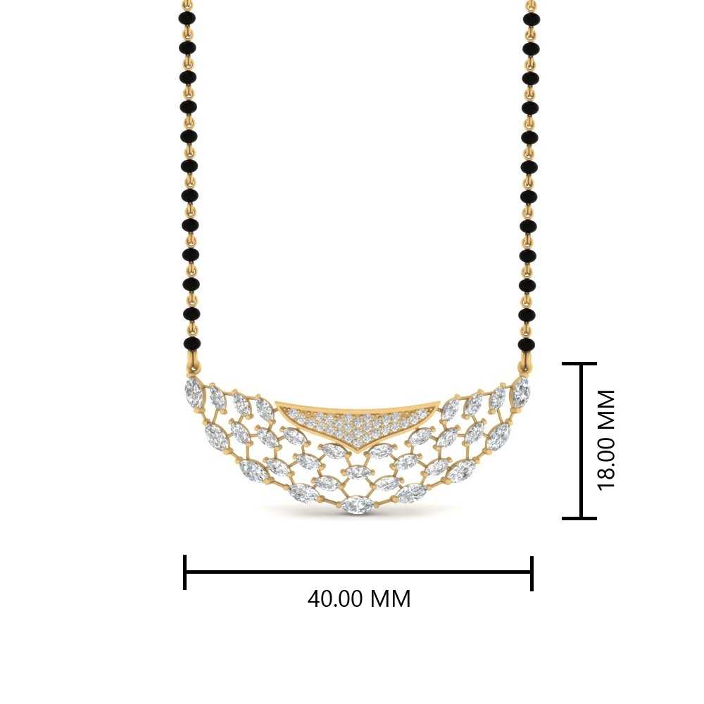 Marquise-Smile-Diamond-Mangalsutra