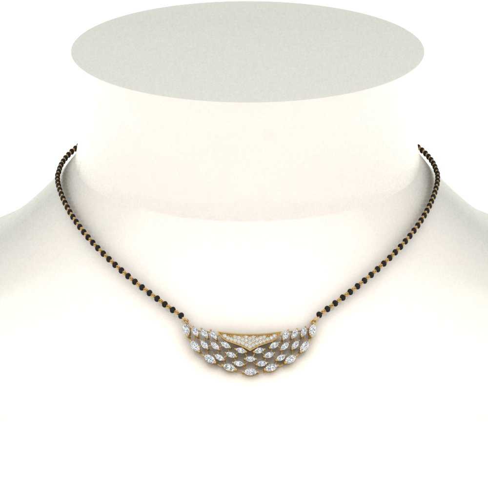 Marquise-Smile-Diamond-Mangalsutra