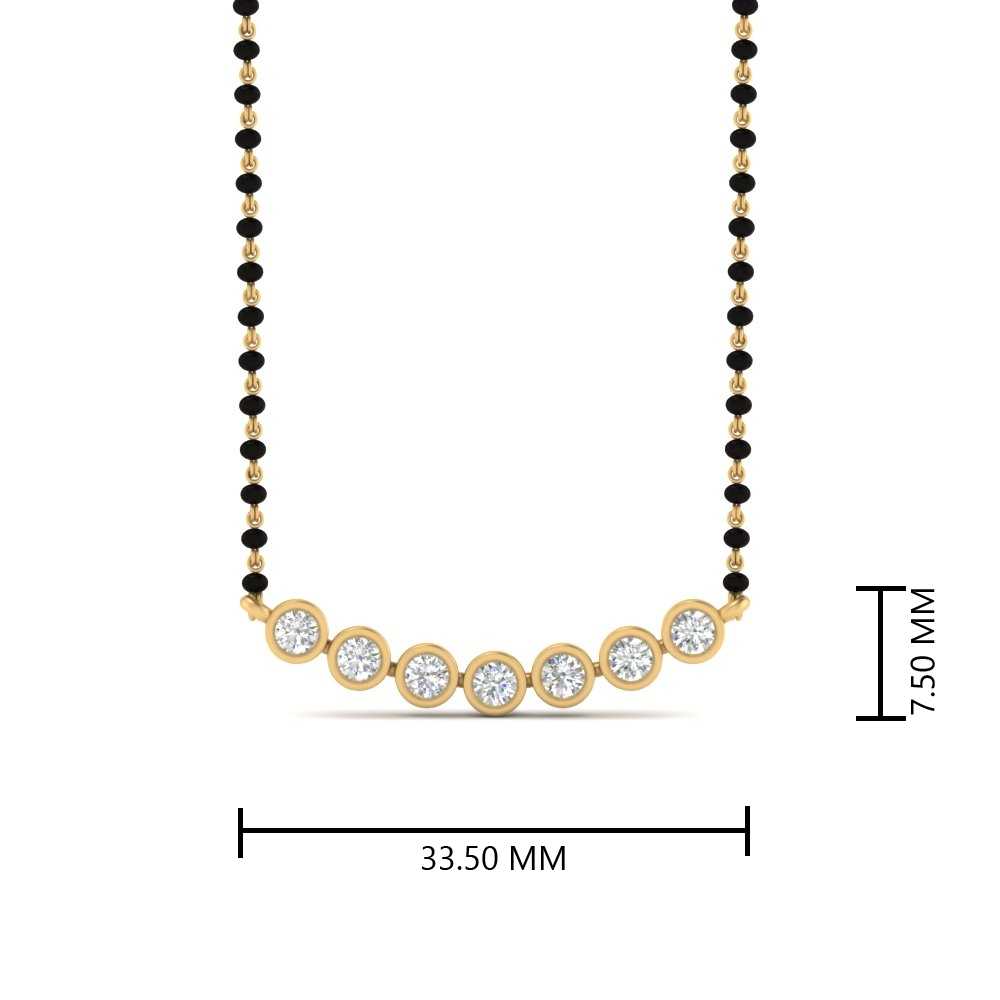 Modern-Bezel-Delicate-Diamond-Mangalsutra