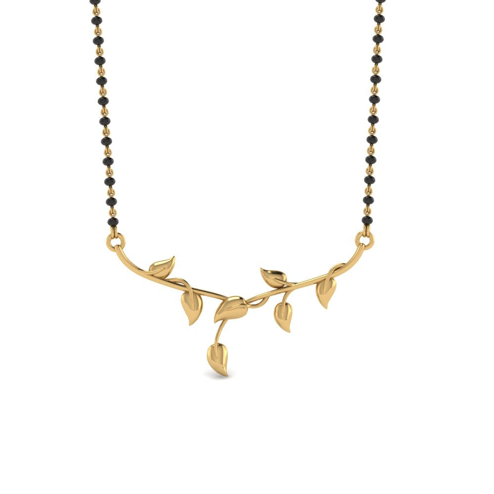 Nature Inspired Gold Mangalsutra