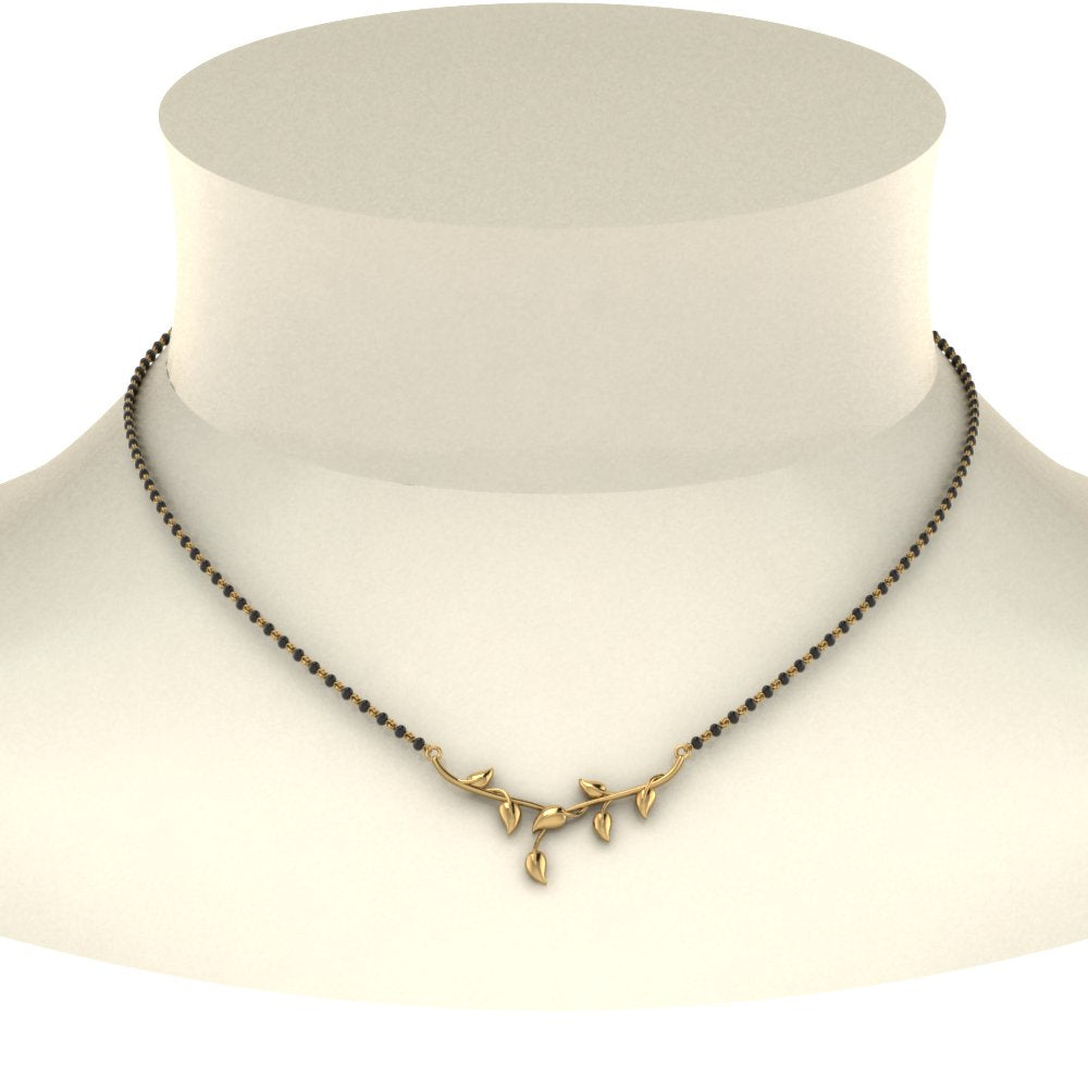 Nature Inspired Gold Mangalsutra