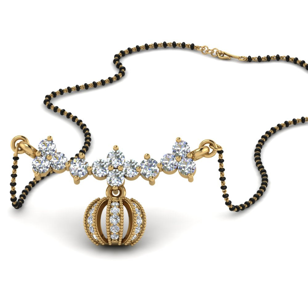 Necklace-Mangalsutra-With-Diamond