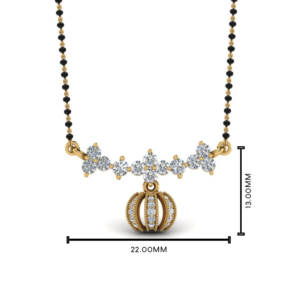 Necklace-Mangalsutra-With-Diamond