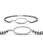 Load image into Gallery viewer, Oval Design Diamond Mangalsutra Bracelet