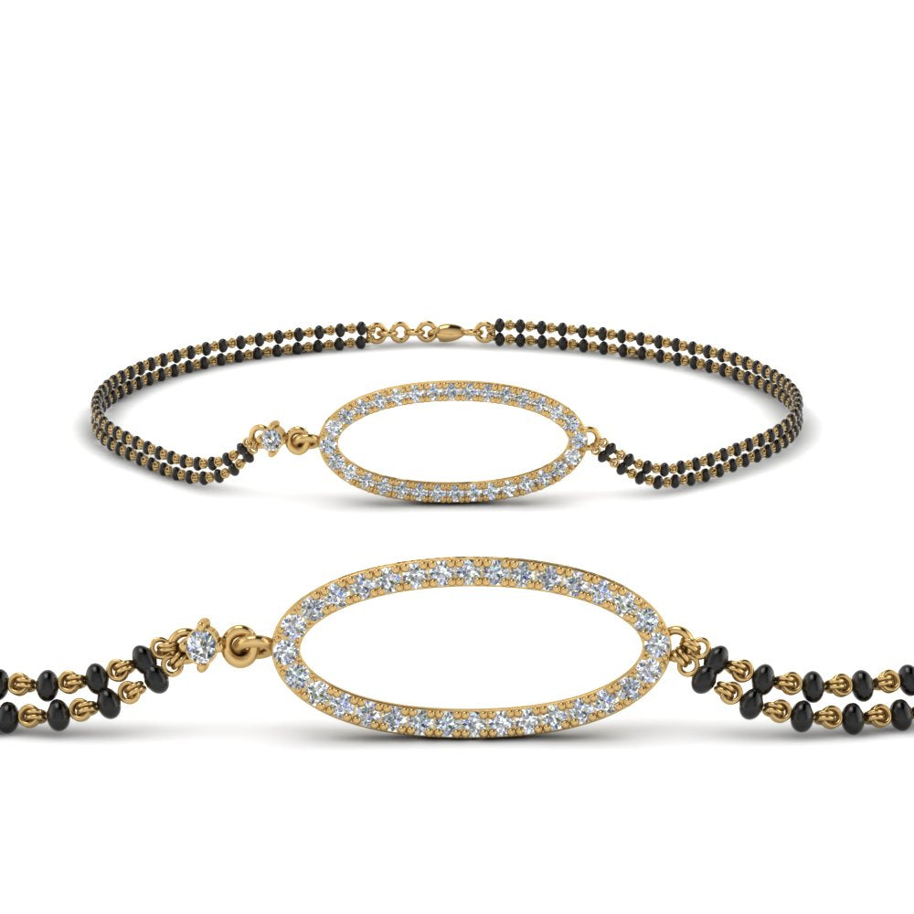 Shiviya Diamond Mangalsutra Bracelet  Stylish Designs  CaratLane