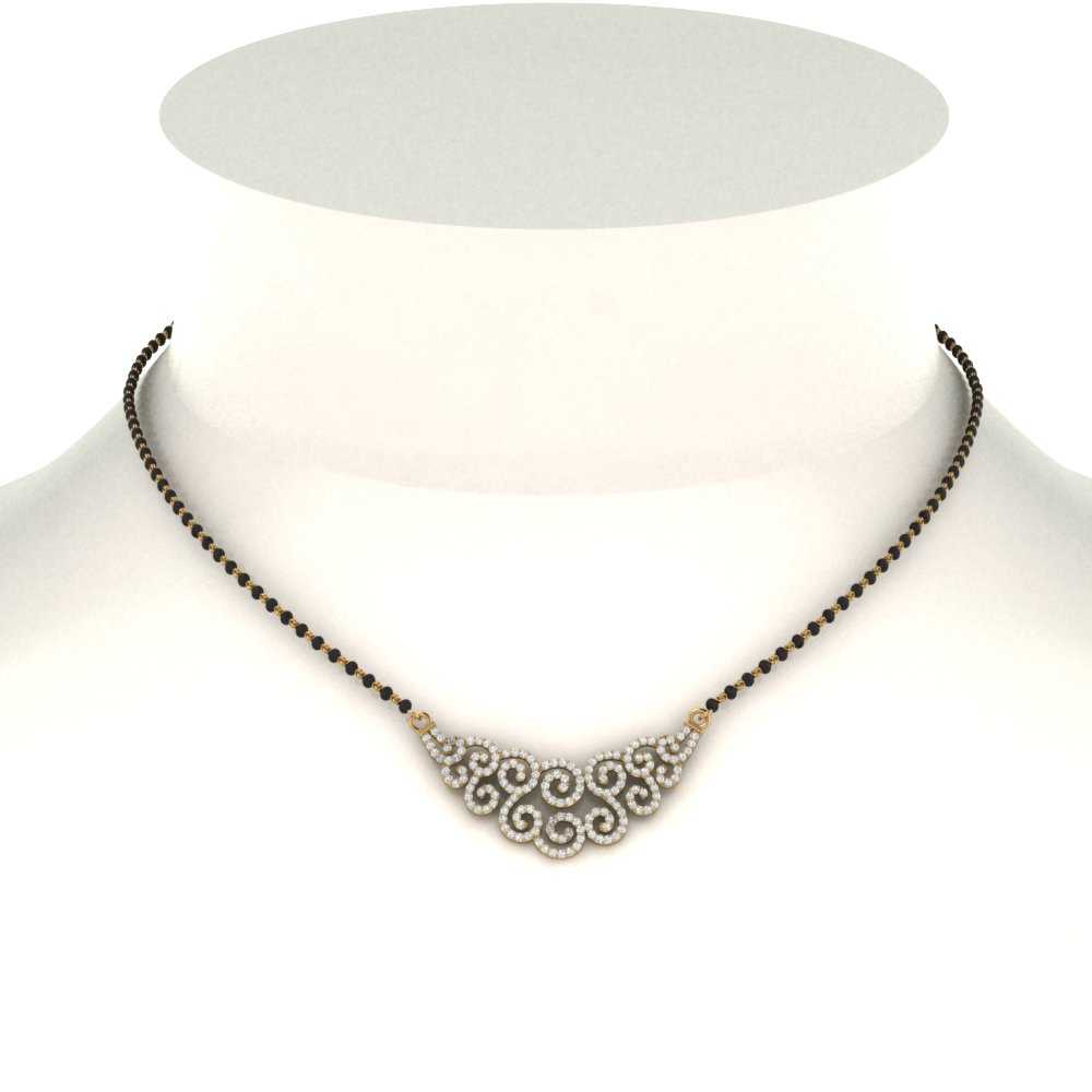 Pave-Curves-Diamond-Mangalsutra