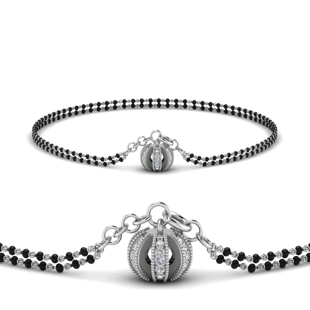 Pave Diamond Mangalsutra Bracelet