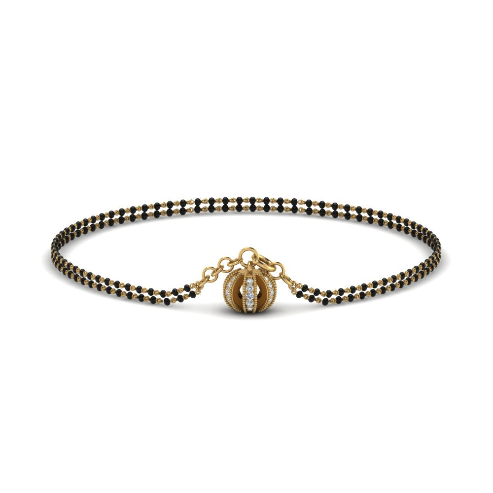 Pave Diamond Mangalsutra Bracelet