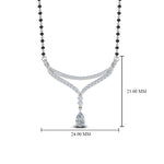 Load image into Gallery viewer, Pear-Drop-Diamond-Mangalsutra-Necklace
