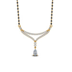 Load image into Gallery viewer, Pear-Drop-Diamond-Mangalsutra-Necklace
