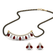Peardrop-Diamond-Mangalsutra-Set-With-Ruby