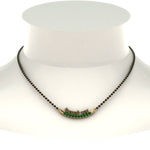 Load image into Gallery viewer, Personalised-Mangalsutra-With-Emerald