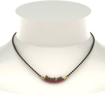 Load image into Gallery viewer, Personalised-Mangalsutra-With-Pink-Sapphire