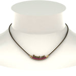 Load image into Gallery viewer, Personalised-Mangalsutra-With-Pink-Sapphire
