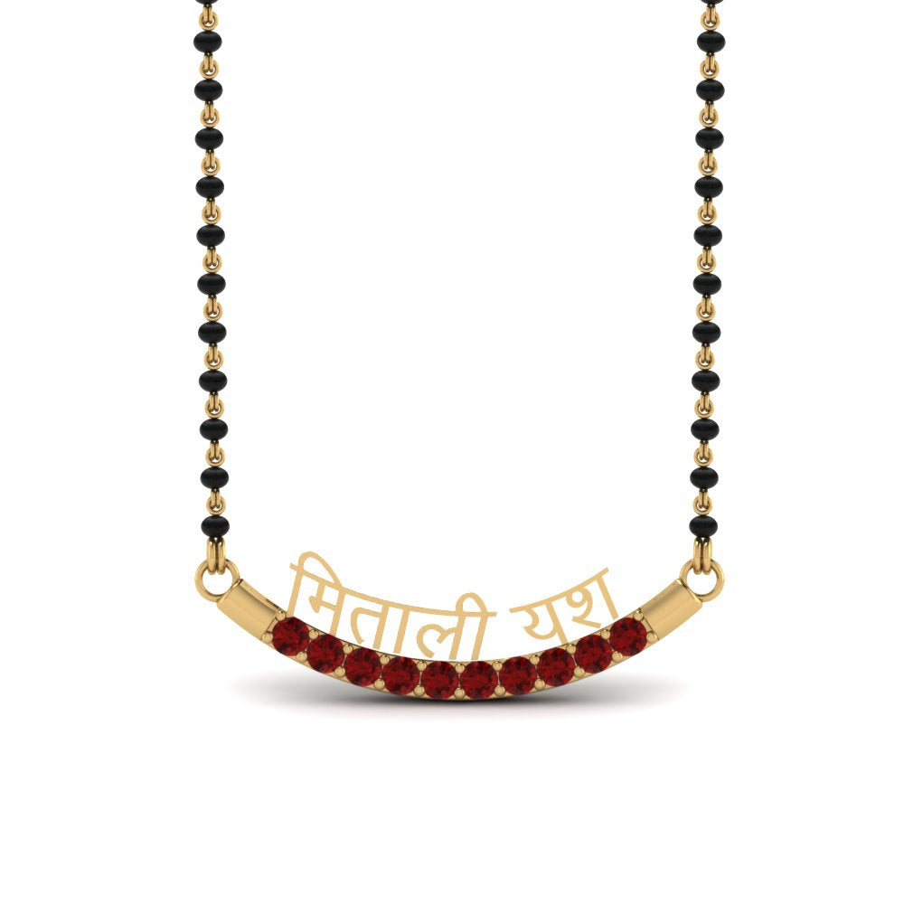 Personalised-Mangalsutra-With-Ruby