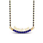 Load image into Gallery viewer, Personalised-Mangalsutra-With-Sapphire