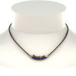 Load image into Gallery viewer, Personalised-Mangalsutra-With-Sapphire