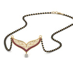 Load image into Gallery viewer, Pink-Sapphire-Filigree-Tanmaniya-Mangalsutra
