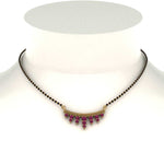 Load image into Gallery viewer, Pink Sapphire Gold Mangalsutra